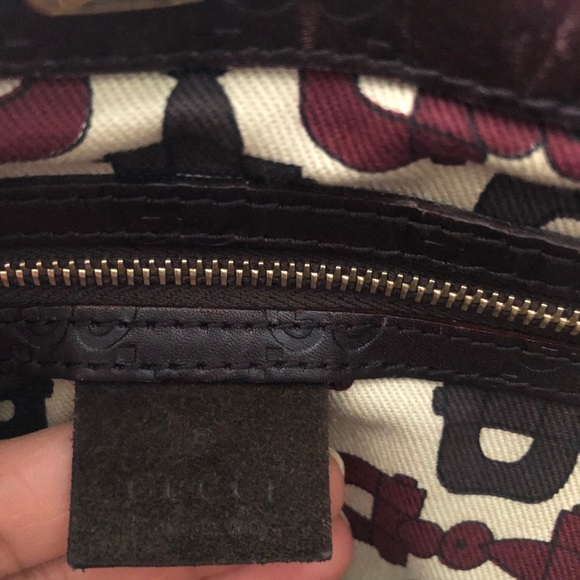 Authentic Guccissima fromChocolate Suede Bag - Picture 6 of 9